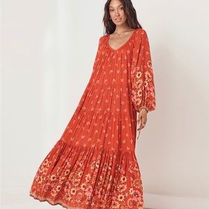 Spell Joni Campfire Maxi Dress Size M NWT